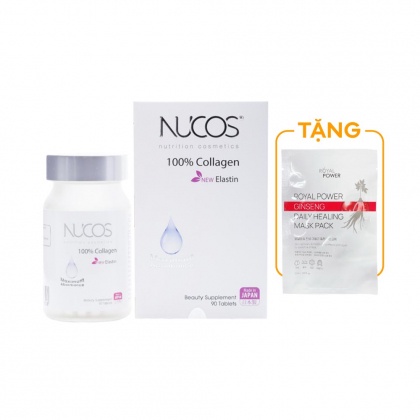Viên uống ngừa lão hóa 100% Collagen Nucos 750mg 90 viên