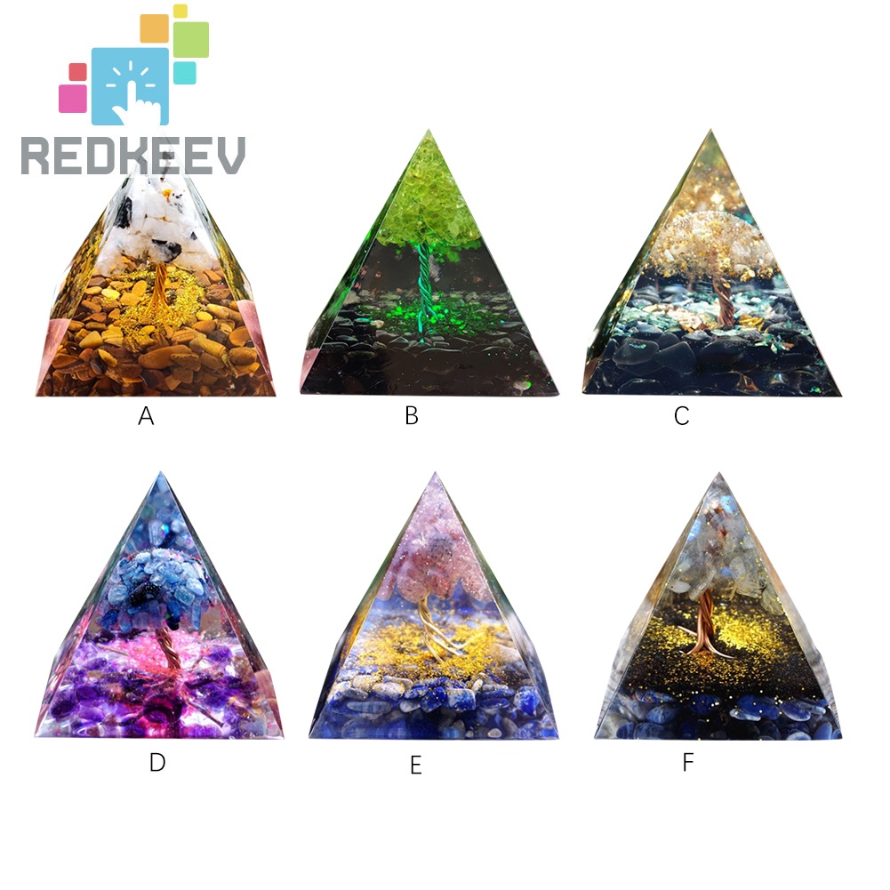 Đá pha lê năng lượng hình kim tự tháp 5cm