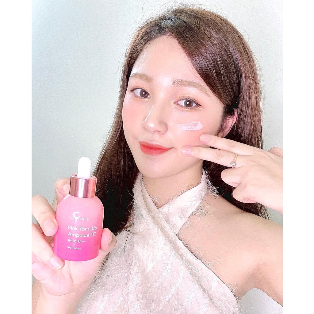 Tinh Chất Dưỡng Trắng Căng Bóng Serum Cellapy Pink Tone Up Ampoule SPF35+ PA++++