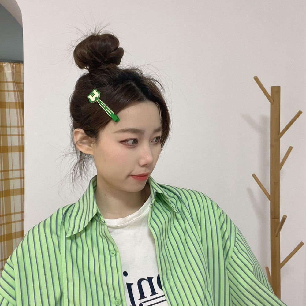 Kẹp Tóc Dáng Dài Hình Học / Hổ Năm Mới Không Để Lại Dấu Vết WMES15H Dễ Thương Cho Bé Gái