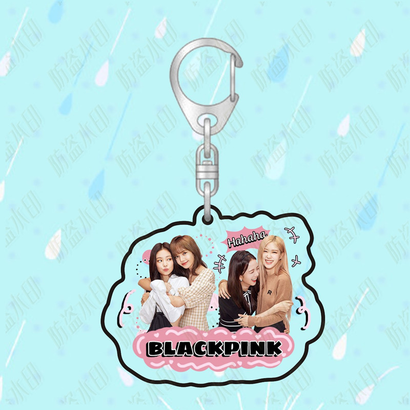 Móc khóa hai mặt in hình Blackpink đáng yêu dễ thương