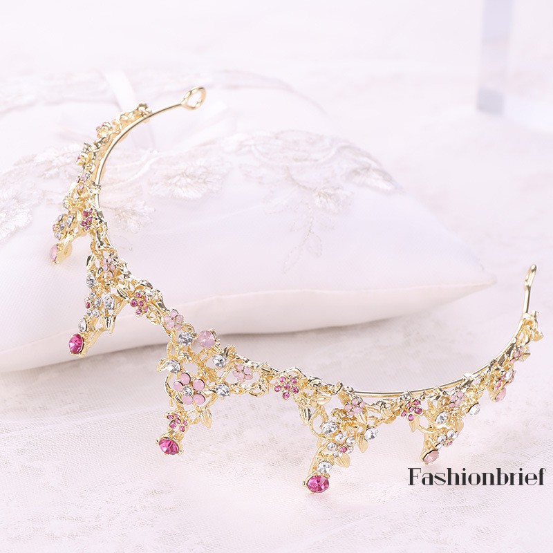 Vương miện cô dâu đính đá thời trang