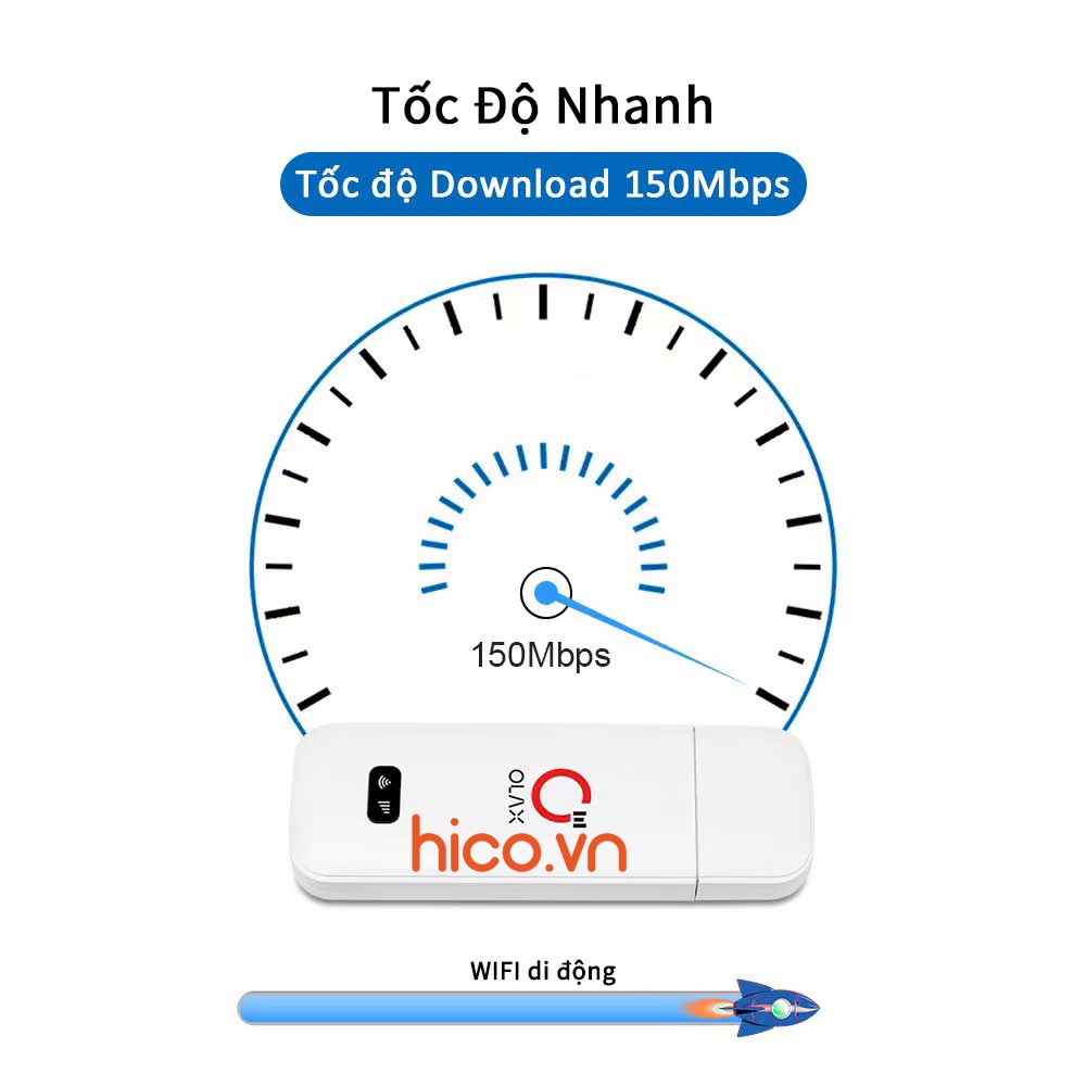 Usb Phát Wifi 4G Olax U80 Elite , Olax U90 , Jazz W02 150Mbps - Tốc Độ 150Mb, Chia Sẻ Cho 10 Thiết Bị Kết Nối Cùng Lúc