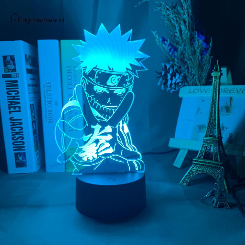 Đèn Led 3d 7 Màu Hình Nhân Vật Anime Độc Đáo