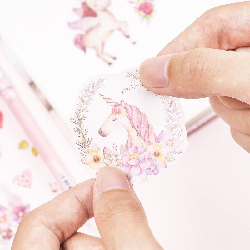 🦄Sticker31 mẫu dán kỳ lân Pony