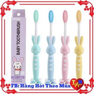 Sét 4 Bàn Chải Đánh Răng Cho Bé Hình Thỏ Gấu