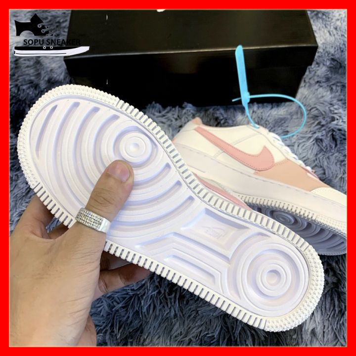 Giày Sneaker AF1(Air Force One) Đế kép Trắng Hồng [HỖ TRỢ ĐỔI TRẢ] Cổ thấp | BigBuy360 - bigbuy360.vn