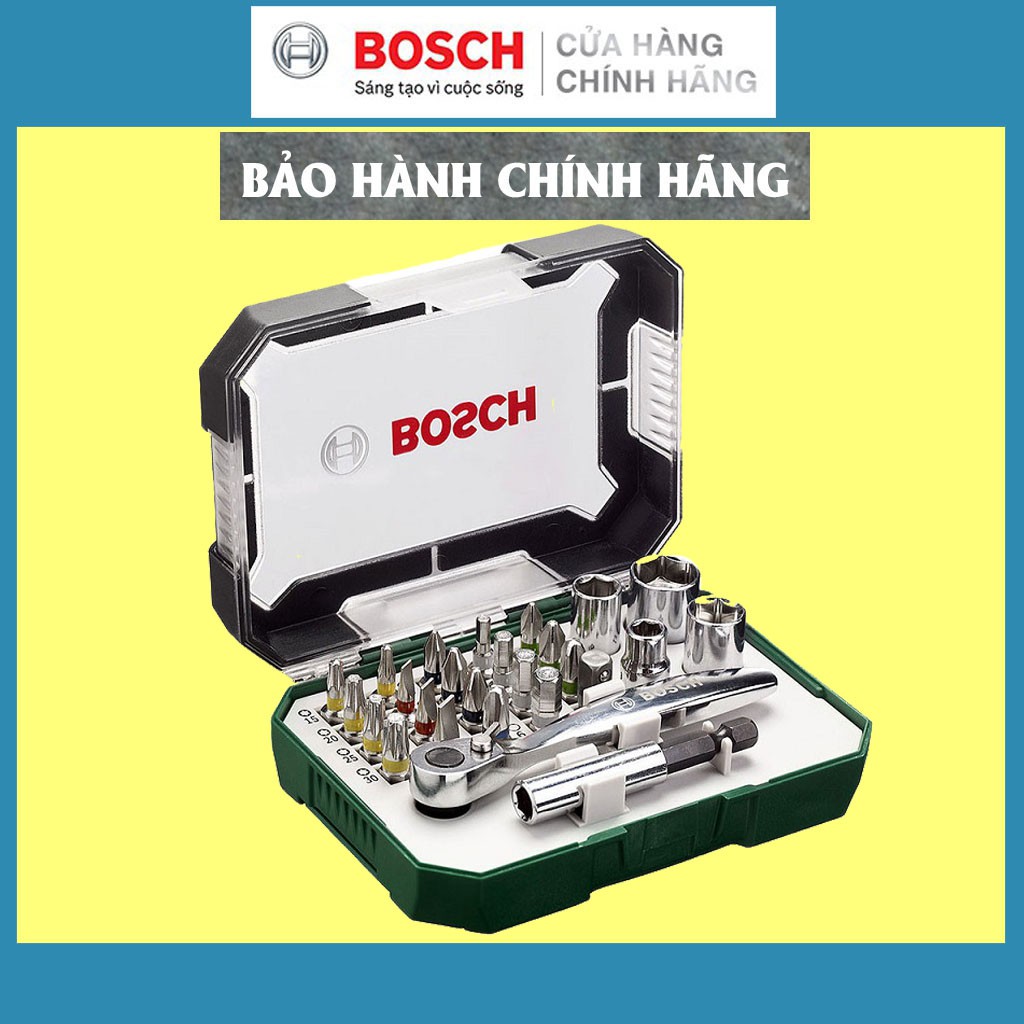 Bộ Tua Vít Đa Năng Bosch 26 Món, Bảo Hành Tại Các TTBH Toàn Quốc