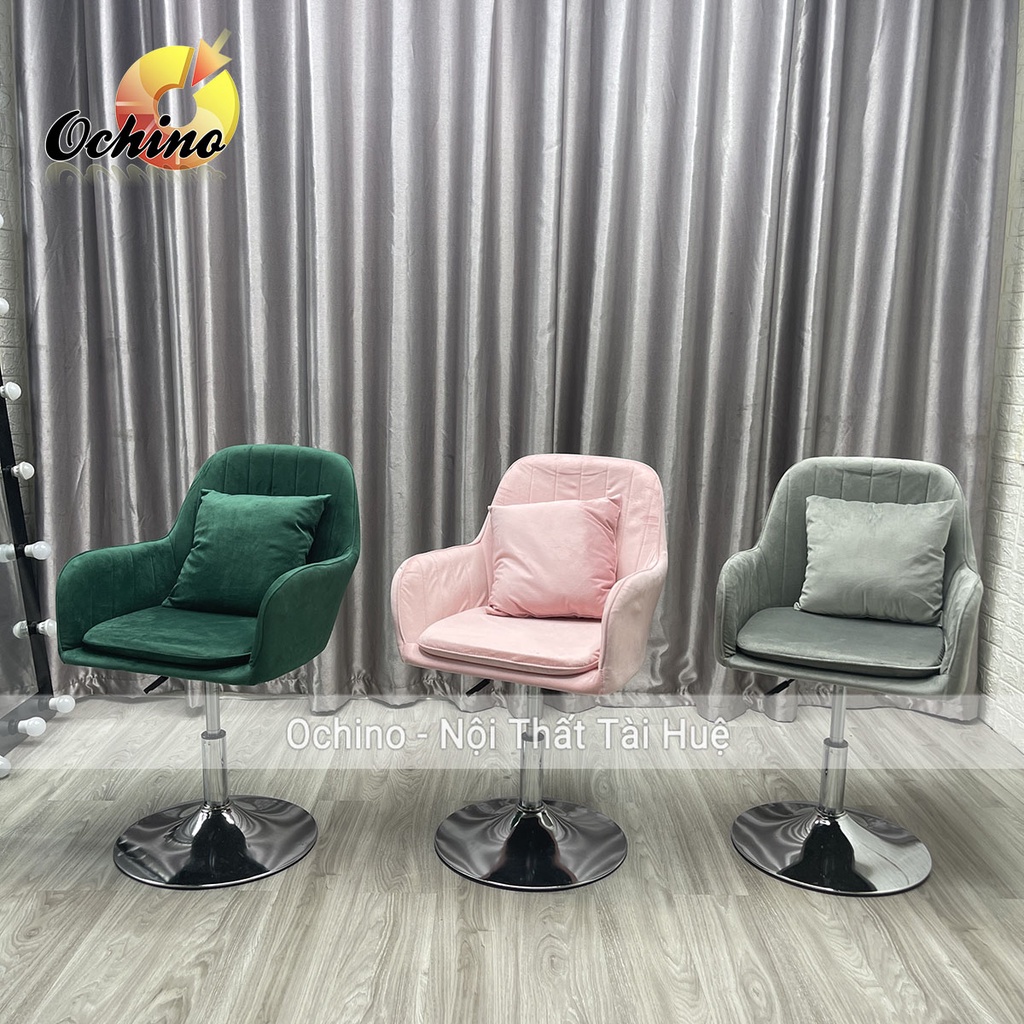Ghế Xoay Văn Phòng, Ghế Xoay Học Sinh Chân Thấp 30-50Cm Mẫu Vân Sò Sang Chảnh (Hàng Có Sẵn)