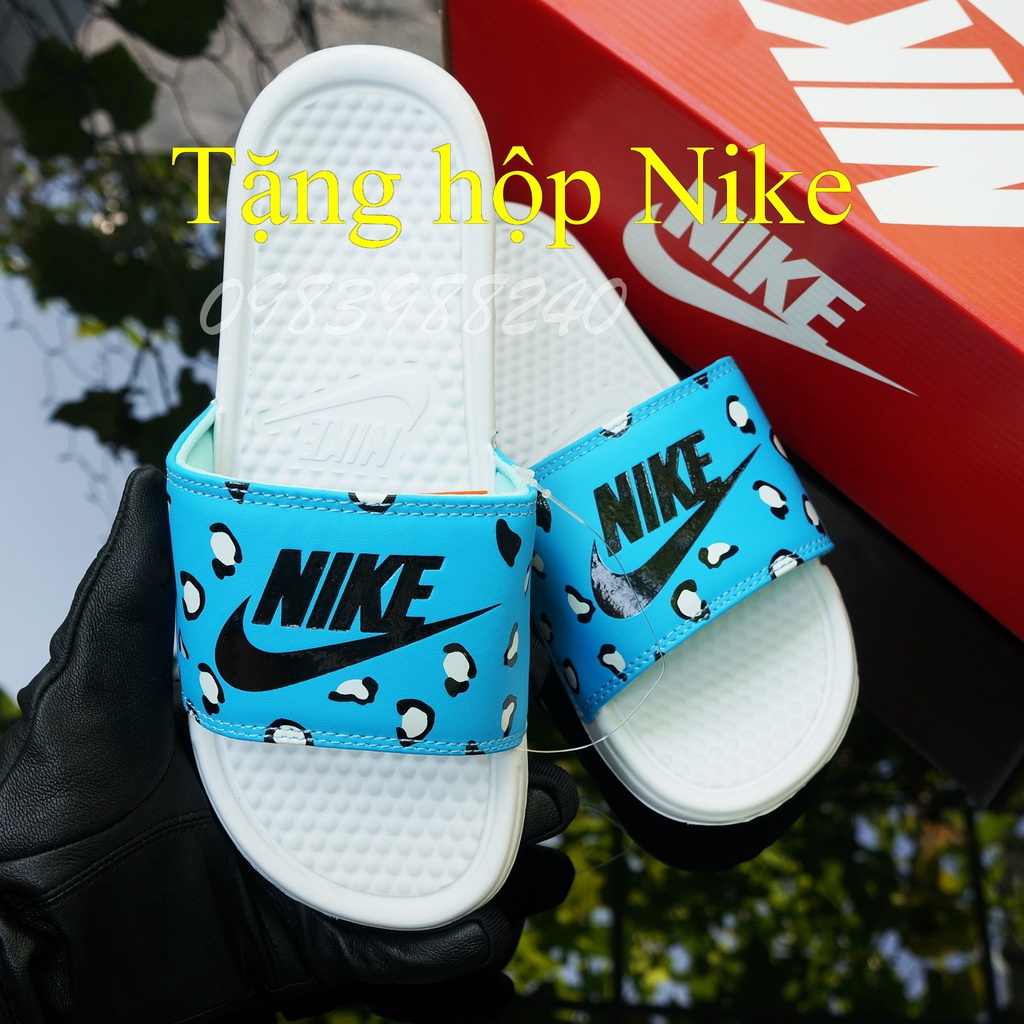 Dép Nike báo xanh Nk FREE SHIP + hộp hãng + siêu cấp hàng VNXK loại 1.1 unisex hot trend quai ngang nam nữ. BH Slippers