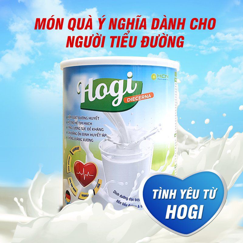 Sữa Bột 400g dành cho người tiểu đường Hogi giúp cân bằng năng lượng, ổn định đường huyết