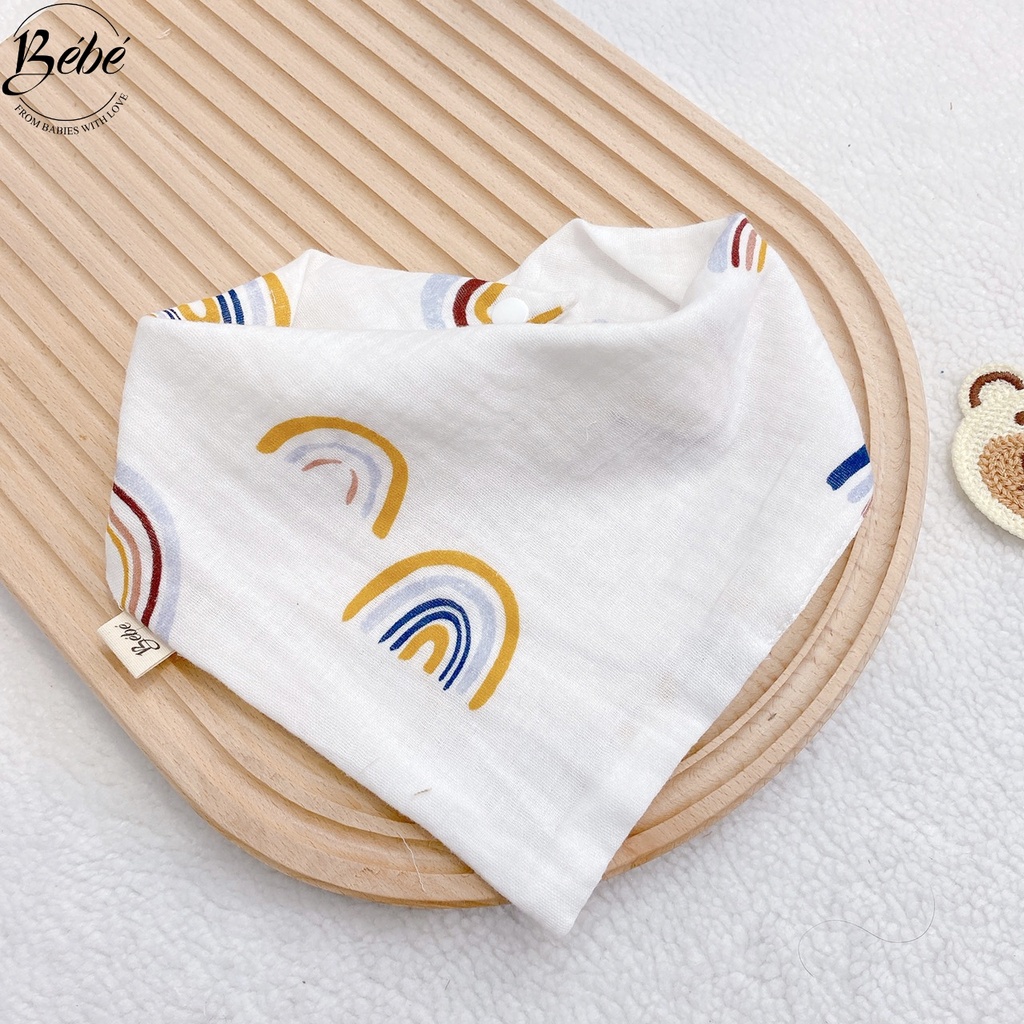 Yếm Xô Cho Bé/Yếm Xô Tam Giác BéBé Mềm Mại Thấm Hút