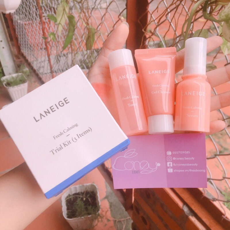 Set Dưỡng Ẩm Laneige Fresh Calming Trial Kit