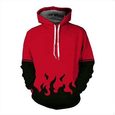 Áo hoodie không dây kéo in hình chủ đề anime Naruto S-5XL