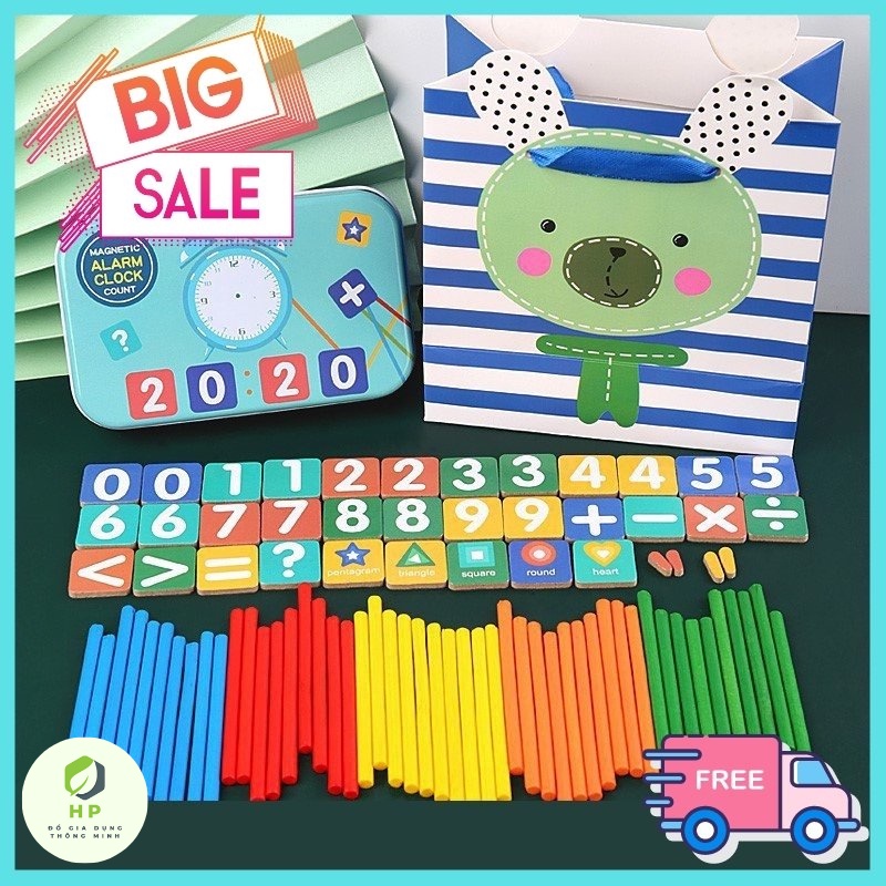 Que tính học toán cho bé lớp 1 - Bộ que tập đếm cho bé | HP Đồ Gia Dụng Thông Minh