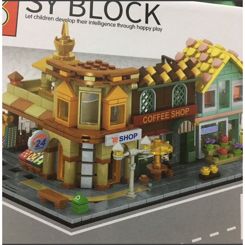 Đồ chơi lắp ghép quán cà phê sang trọng
