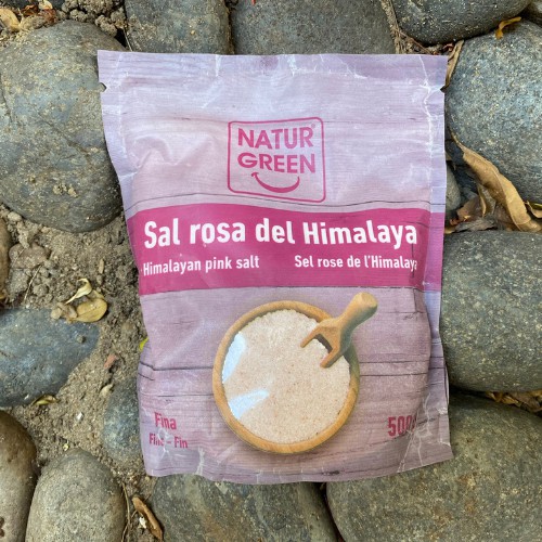 Muối hồng hạt mịn NaturGreen Himalaya 500g