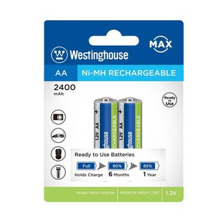 Pin sạc Westinghouse AA 2000mA hàng mỹ hộp 4 viên