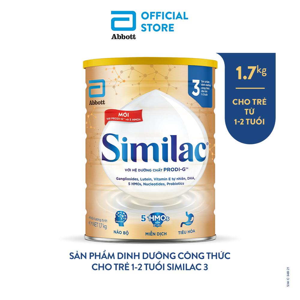 Sữa bột Similac 3 1.7kg/lon Dinh Dưỡng 5G