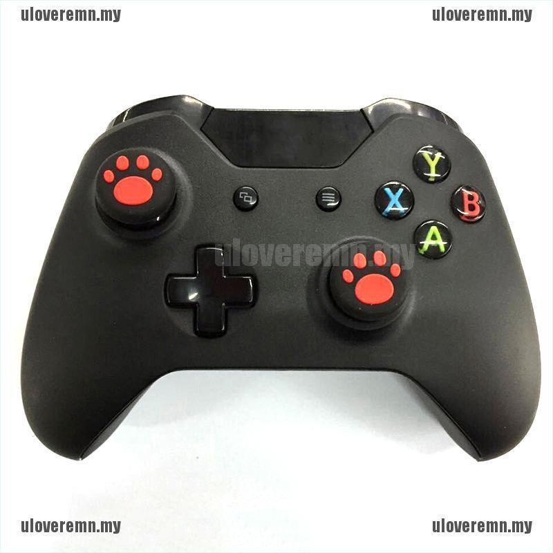 2 Nút Bấm Silicone Hình Dấu Chân Mèo Cho Tay Cầm Chơi Game Ps3 Ps4 X