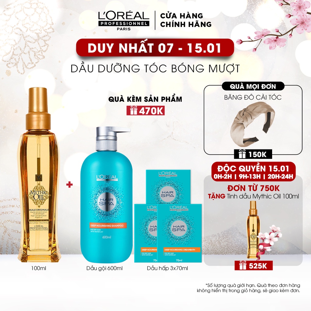 Tinh dầu tóc bóng mượt cao cấp Mythic Oil L'Oréal Professionnel 100ml