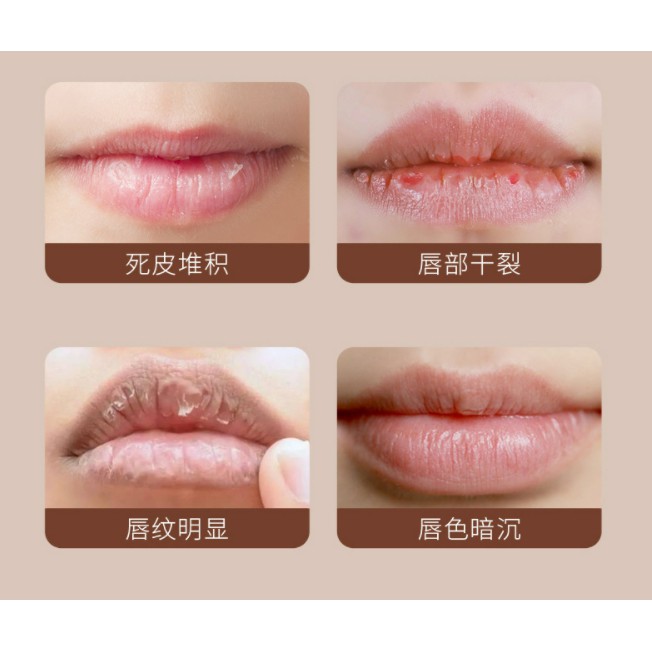 Tẩy da chết môi cafe Kissbeauty dưỡng ẩm, sáng môi, mềm mịn No.70245-03