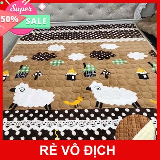 Thảm nỉ nhung trải giường đa năng 3 lớp siêu ấm