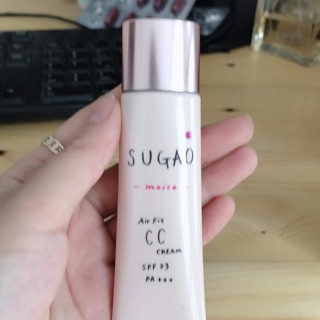 Sugao cc cream air fit spf23 pa+++