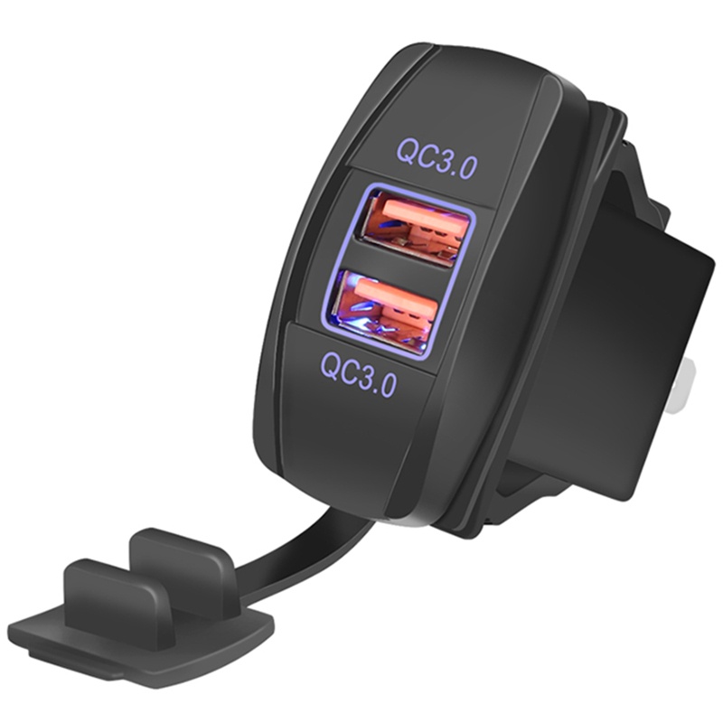 Đầu Sạc Điện Thoại USB QC3.0 Cho Xe Máy/Xe Hơi/Tàu Thuyền