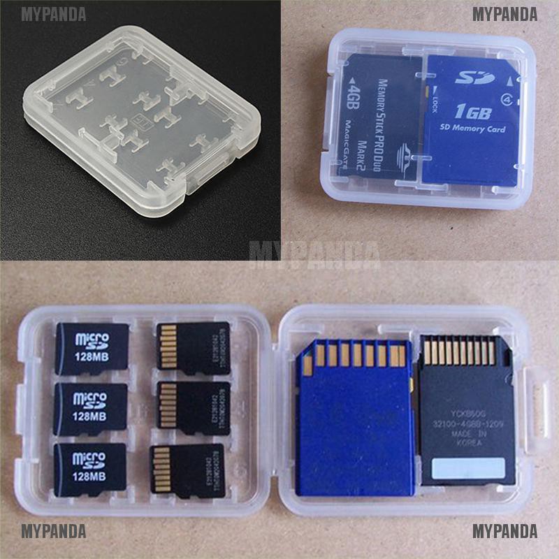 Hộp Đựng Thẻ Nhớ Micro Sd Tf Sdhc Mspd 8 Ngăn Giá Đỡ