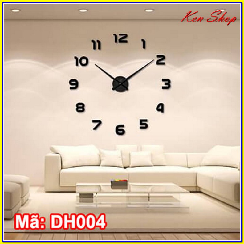 ✴️Đồng hồ dán tường 3D mang phong cách thời thượng - Đồng hồ dán tường DH004