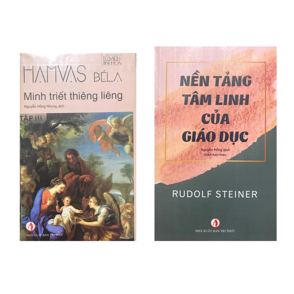 Sách - Combo Minh Triết thiêng liêng + Nền tảng tâm linh của giáo dục