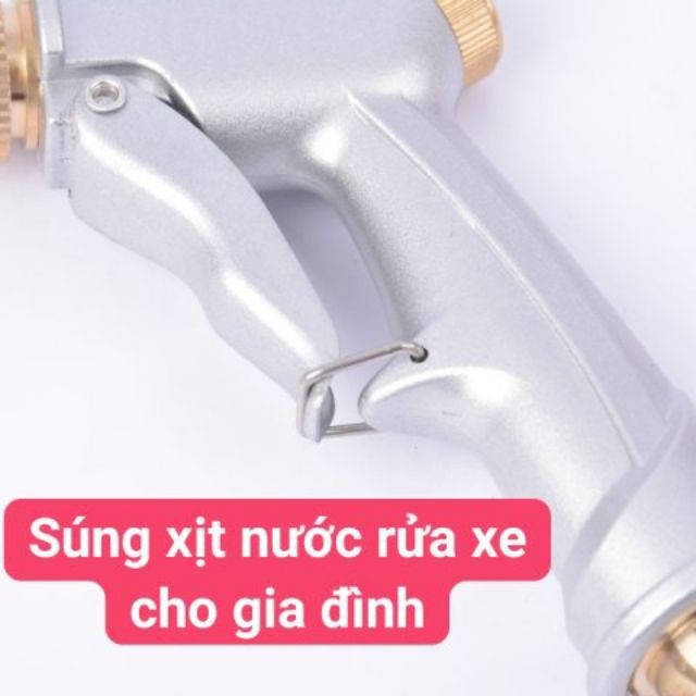 Bán sỉ-Súng xịt nước rửa xe cho gia đình loại tốt màu trắng-siêu mạnh