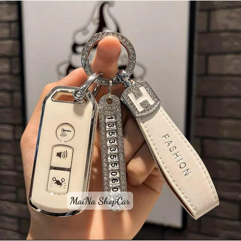 Ốp TPU bảo vệ chìa khóa xe máy Smartkey Honda 3 nút: Vision, SH Mode, Air Blade, Lead,.... chống xước bảo vệ khóa xe