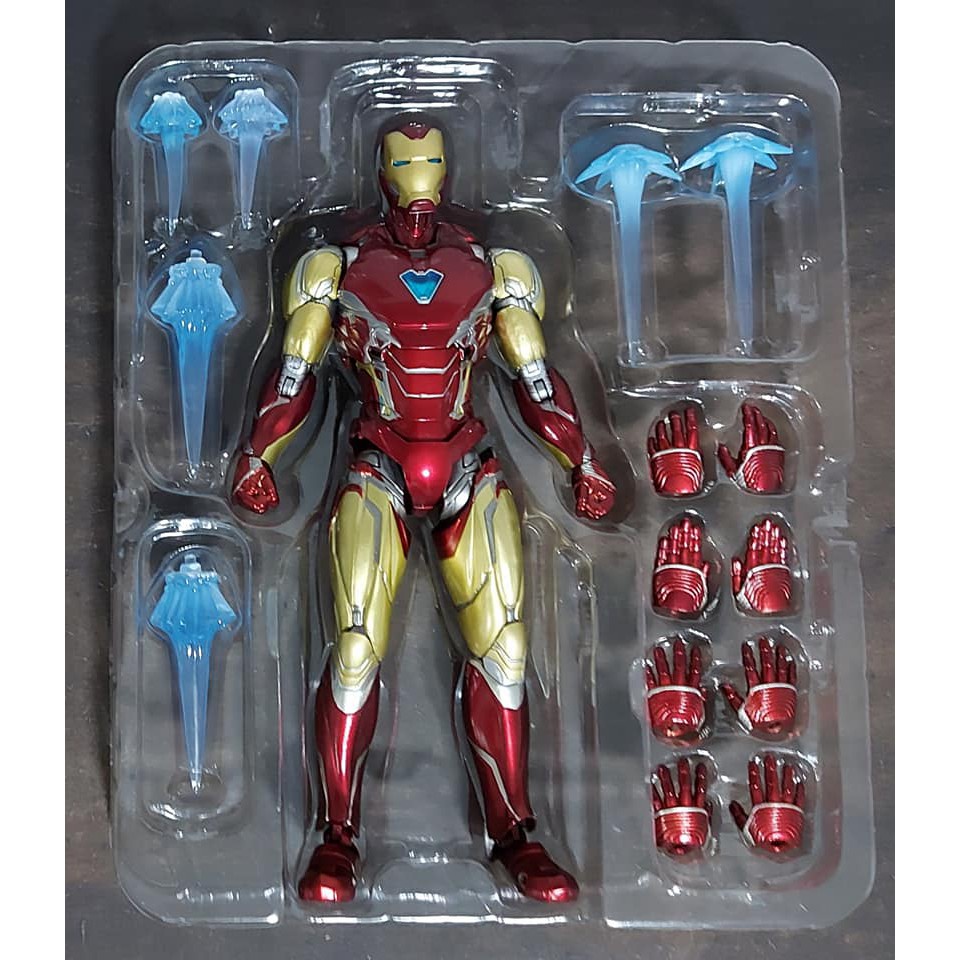Mô Hình Nhân Vật Iron Man Mark 85 Endgame SHF Có Khớp Cử Động
