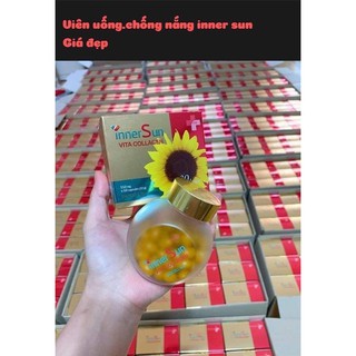 Viên uống chống nắng thải độc inner sun vita collagen hàn quốc 60 viên
