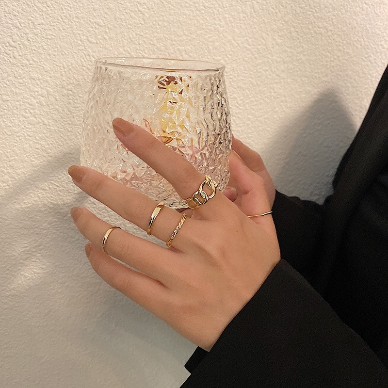 Set nhẫn Bell Mew 5 món phong cách Nhật Bản tinh tế NHAN78