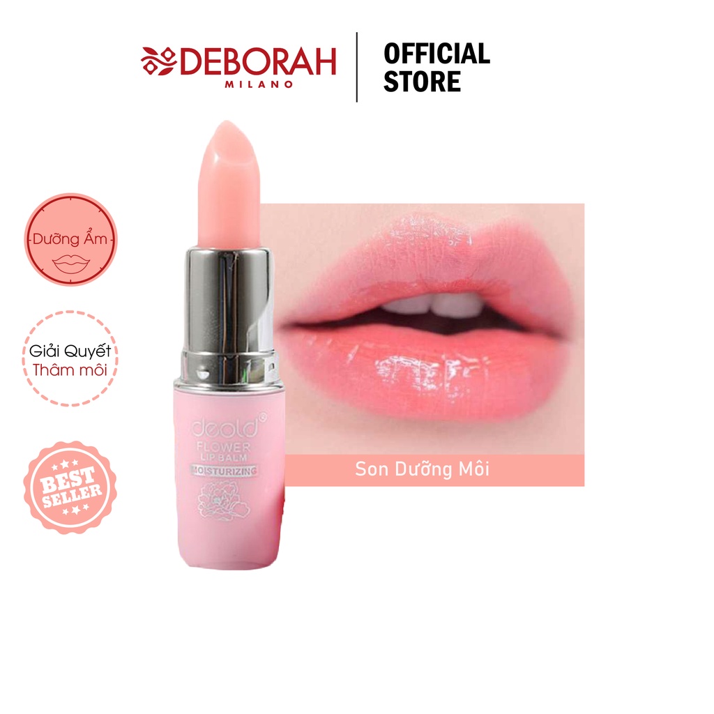 Son Dưỡng Chống Thâm Làm Hồng Môi Deold Natural Blossom Lip Balm 3.3g [Hàng chính hãng]