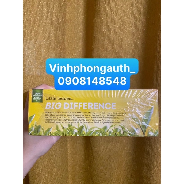 Trà lipton nhãn vàng hộp 50gr(25 gói)-200gr(100 gói)