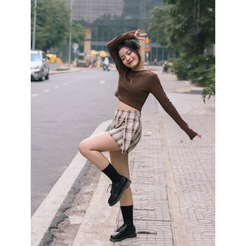 ariustees- Áo Minnie Croptop