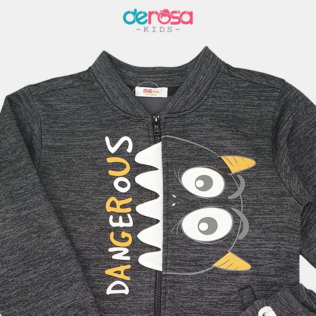 Đồ bộ bé trai bộ quần áo cho bé chất liệu vải nỉ | DEROSA KIDS | 2 - 6 tuổi | AWKD299B