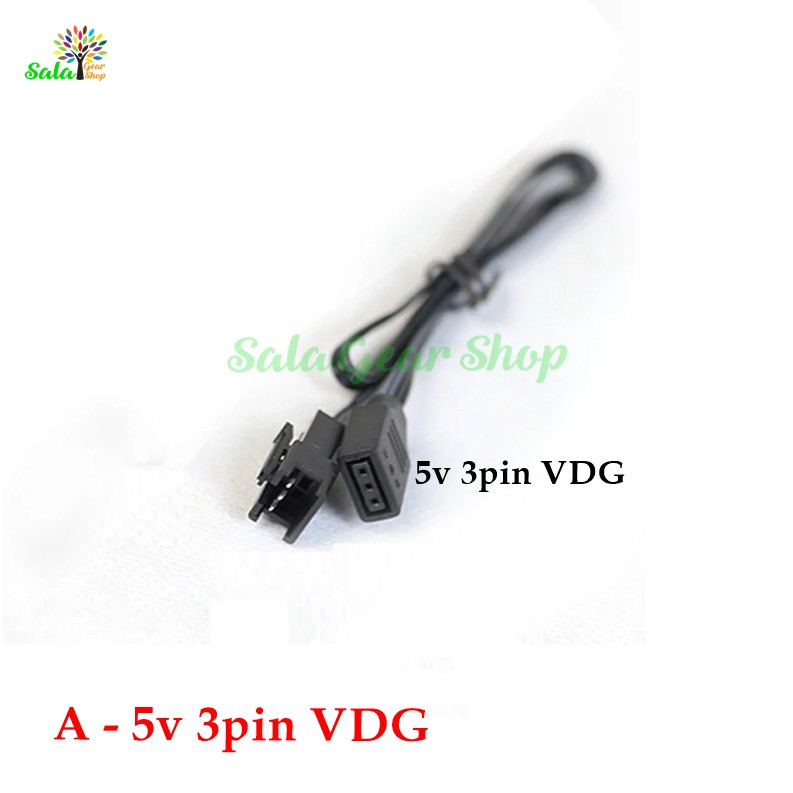 Cáp chuyển led ARGB - RGB 5v 3pin , 12v 4pin ,5v 3pin VDG