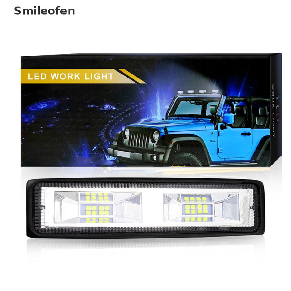 Đèn Led 16 Bóng 48W 6000K Ánh Sáng Trắng Chống Thấm Nước Chuyên Dụng Cho Xe Hơi