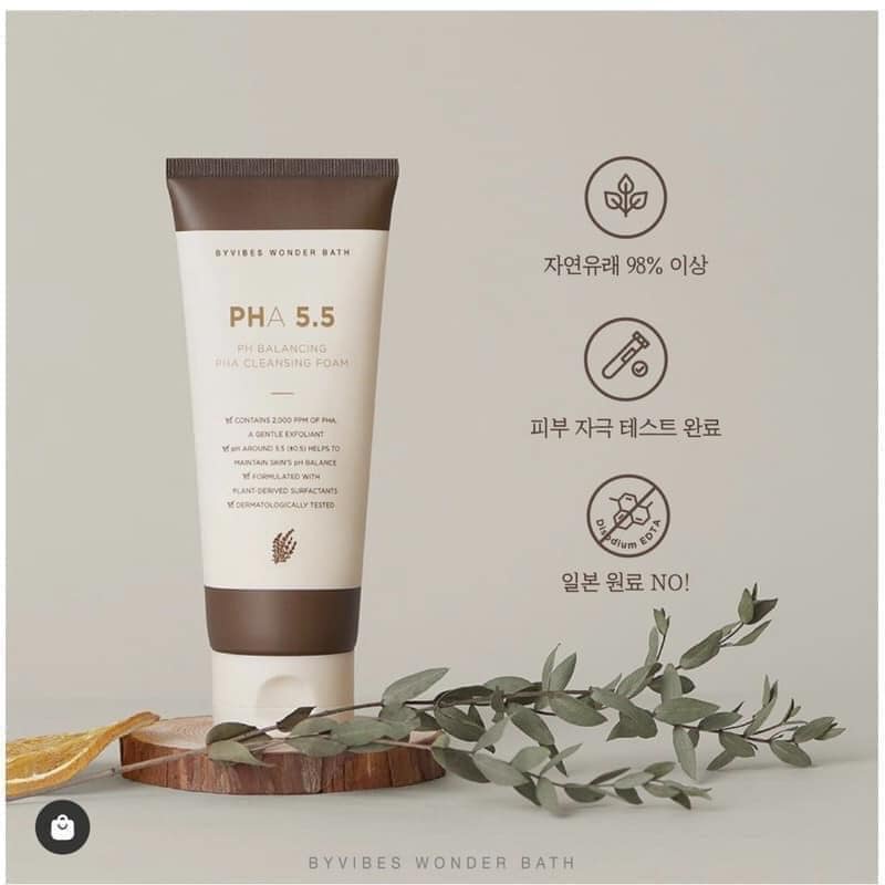 Sữa rửa mặt 𝗕𝗬𝗩𝗜𝗕𝗘𝗦 𝗪𝗢𝗡𝗗𝗘𝗥 𝗕𝗔𝗧𝗛 𝗣𝗛𝗔 𝟱.𝟱