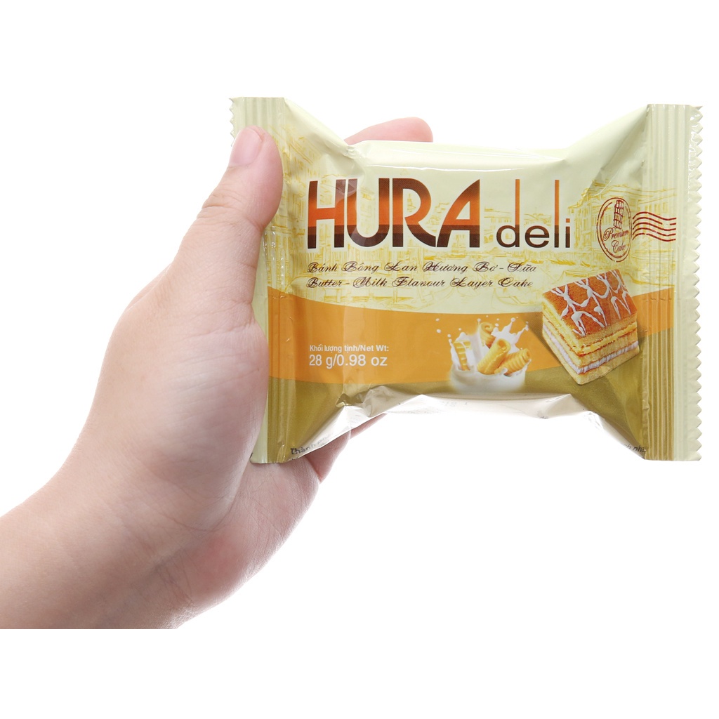 Bánh bông lan Hura Deli hộp 336g