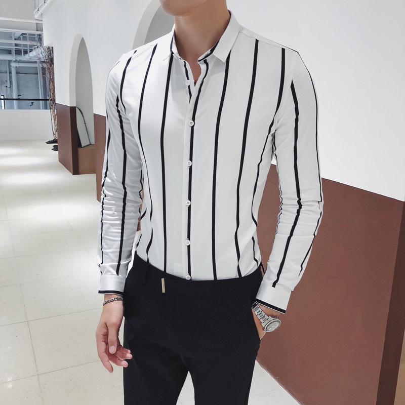 Áo sơ mi - Áo sơ mi nam đẹp - Chất liệu lụa mềm mịn, kiểu dáng slimfit trẻ trung, thanh lịch, tôn dáng