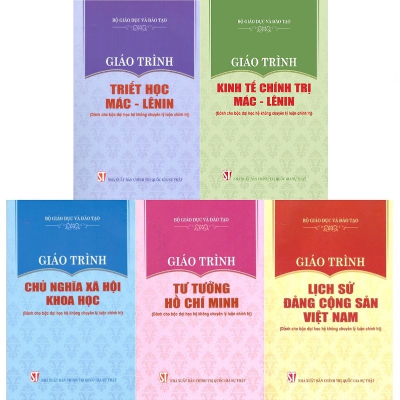 Sách - Combo 5 cuốn Giáo trình Triết học Mác Lênin (Dành cho bậc Đại học hệ không chuyên Lý luận chính trị) | BigBuy360 - bigbuy360.vn