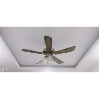 QUẠT TRẦN KÈM ĐÈN CÁNH SẮT 3 CHAO ĐÈN
