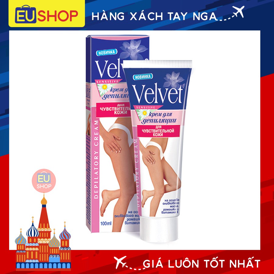Kem tẩy lông Velvet dành cho da nhạy cảm - Tuýp 100ml