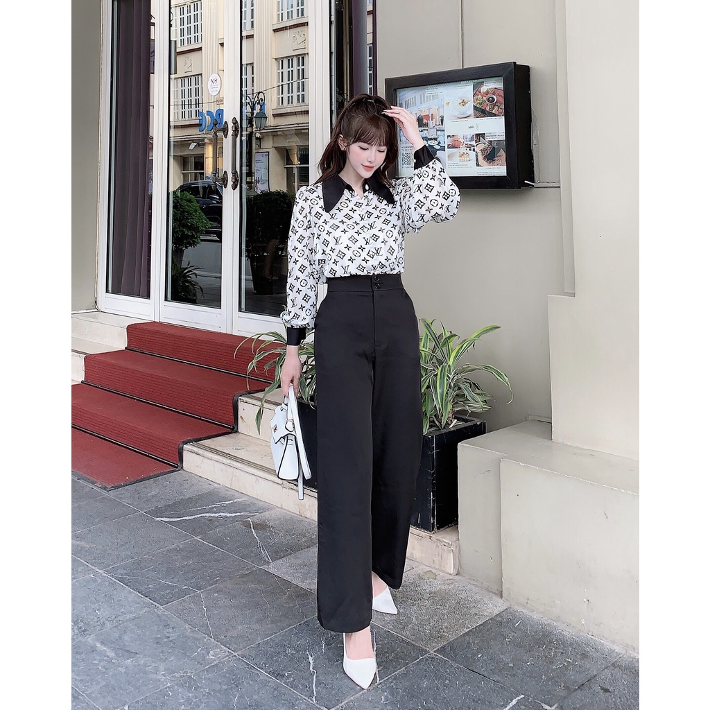 Áo sơ mi hoạ tiết, sang trọng chất vải lụa mềm mại thoáng mát - LL013 | BigBuy360 - bigbuy360.vn